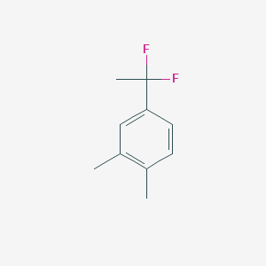 molecular formula C10H12F2 B3090028 4-(1,1-Difluoroethyl)-1,2-dimethylbenzene CAS No. 1204295-66-8