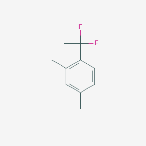 molecular formula C10H12F2 B3090032 1-(1,1-Difluoroethyl)-2,4-dimethylbenzene CAS No. 1204295-93-1