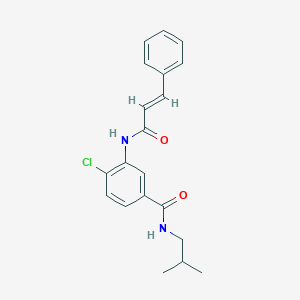 molecular formula C20H21ClN2O2 B309005 4-chloro-3-(cinnamoylamino)-N-isobutylbenzamide 