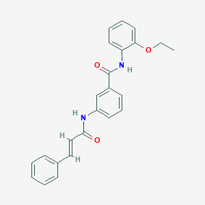 molecular formula C24H22N2O3 B309009 3-(cinnamoylamino)-N-(2-ethoxyphenyl)benzamide 