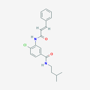 molecular formula C21H23ClN2O2 B309010 4-chloro-3-(cinnamoylamino)-N-isopentylbenzamide 