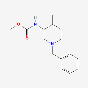 molecular formula C15H22N2O2 B3090136 1-苄基-4-甲基哌啶-3-基甲基氨基甲酸酯 CAS No. 1206875-41-3