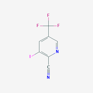 molecular formula C7H2F3IN2 B3090167 2-Cyano-3-iodo-5-(trifluoromethyl)pyridine CAS No. 1207845-82-6