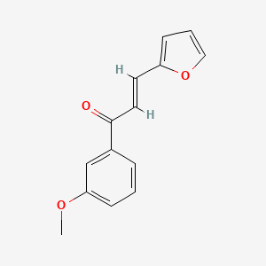 molecular formula C14H12O3 B3090224 (2E)-3-(furan-2-yl)-1-(3-methoxyphenyl)prop-2-en-1-one CAS No. 1208870-42-1