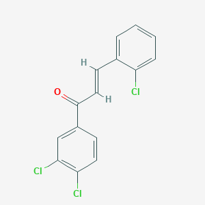 (2E)-3-(2-Chlorophenyl)-1-(3,4-dichlorophenyl)prop-2-en-1-one