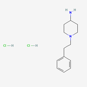 molecular formula C13H22Cl2N2 B3090248 1-(2-Phenylethyl)-4-piperidinamine dihydrochloride CAS No. 1209-04-7