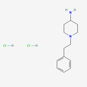 molecular formula C13H22Cl2N2 B3090248 1-(2-苯乙基)-4-哌啶胺二盐酸盐 CAS No. 1209-04-7