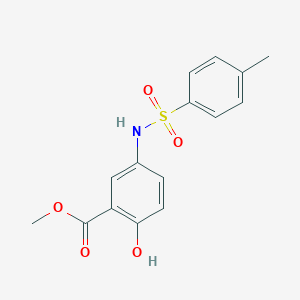 molecular formula C15H15NO5S B309025 Methyl 2-hydroxy-5-{[(4-methylphenyl)sulfonyl]amino}benzoate 