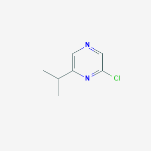 molecular formula C7H9ClN2 B3090265 Pyrazine, 2-chloro-6-(1-methylethyl)- CAS No. 1209458-27-4