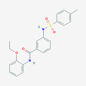 molecular formula C22H22N2O4S B309027 N-(2-ethoxyphenyl)-3-{[(4-methylphenyl)sulfonyl]amino}benzamide 