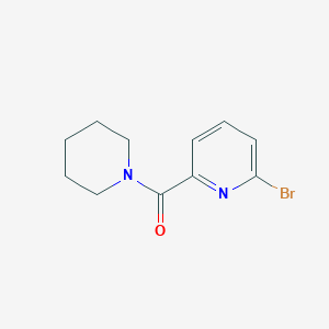 molecular formula C11H13BrN2O B3090272 2-Bromo-6-(piperidine-1-carbonyl)pyridine CAS No. 1209459-04-0