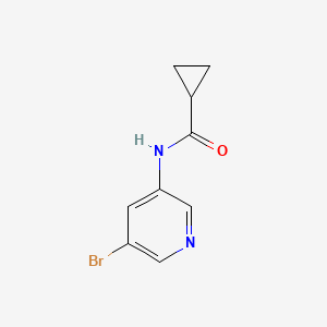 molecular formula C9H9BrN2O B3090276 N-(5-溴吡啶-3-基)环丙烷甲酰胺 CAS No. 1209459-71-1