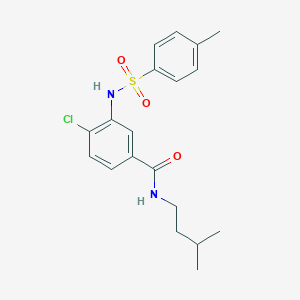 4-chloro-N-isopentyl-3-{[(4-methylphenyl)sulfonyl]amino}benzamide