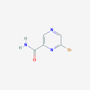 molecular formula C5H4BrN3O B3090282 6-溴吡嗪-2-甲酰胺 CAS No. 1209459-76-6