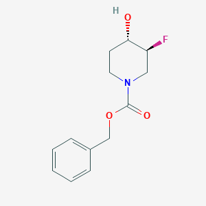 molecular formula C13H16FNO3 B3090300 (3S,4S)-苄基-3-氟-4-羟基哌啶-1-羧酸酯 CAS No. 1209780-78-8