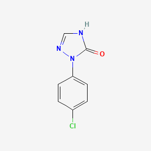 molecular formula C8H6ClN3O B3090359 3H-1,2,4-Triazol-3-one, 2-(4-chlorophenyl)-2,4-dihydro- CAS No. 121117-98-4