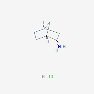 molecular formula C7H14ClN B3090363 (1R,2S,4S)-Bicyclo[2.2.1]heptan-2-amine hydrochloride CAS No. 121122-83-6