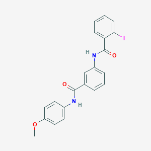 2-iodo-N-{3-[(4-methoxyanilino)carbonyl]phenyl}benzamide