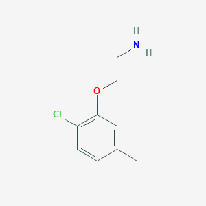 molecular formula C9H12ClNO B3090371 2-(2-氯-5-甲基苯氧基)乙胺 CAS No. 1211430-57-7