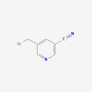 molecular formula C7H5BrN2 B3090421 5-(溴甲基)烟腈 CAS No. 1211530-54-9