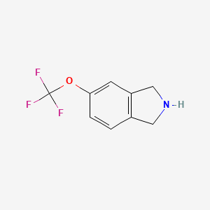 molecular formula C9H8F3NO B3090435 5-(trifluoromethoxy)-2,3-dihydro-1H-isoindole CAS No. 1211532-42-1