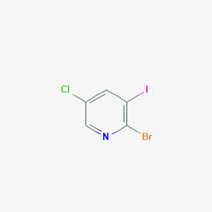 molecular formula C5H2BrClIN B3090447 2-Bromo-5-chloro-3-iodopyridine CAS No. 1211535-24-8