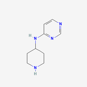 molecular formula C9H14N4 B3090485 N-(piperidin-4-yl)pyrimidin-4-amine CAS No. 1211585-01-1