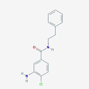 molecular formula C15H15ClN2O B309050 3-amino-4-chloro-N-(2-phenylethyl)benzamide 