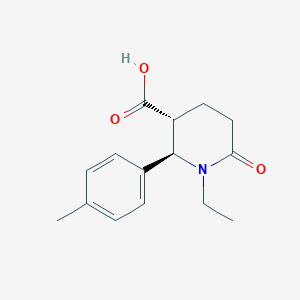 molecular formula C15H19NO3 B3090518 (2R,3R)-1-Ethyl-6-oxo-2-p-tolyl-piperidine-3-carboxylic acid CAS No. 1212092-58-4
