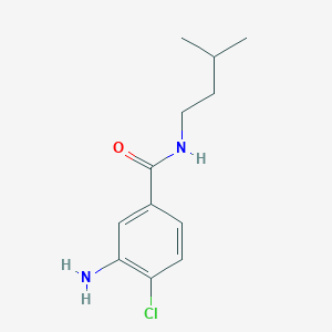 molecular formula C12H17ClN2O B309052 3-amino-4-chloro-N-isopentylbenzamide 