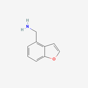 molecular formula C9H9NO B3090528 苯并呋喃-4-基甲胺 CAS No. 121212-25-7