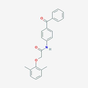 molecular formula C23H21NO3 B309061 N-(4-benzoylphenyl)-2-(2,6-dimethylphenoxy)acetamide 