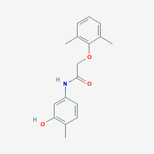 molecular formula C17H19NO3 B309062 2-(2,6-dimethylphenoxy)-N-(3-hydroxy-4-methylphenyl)acetamide 
