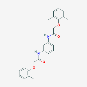 molecular formula C26H28N2O4 B309065 2-(2,6-dimethylphenoxy)-N-(3-{[(2,6-dimethylphenoxy)acetyl]amino}phenyl)acetamide 