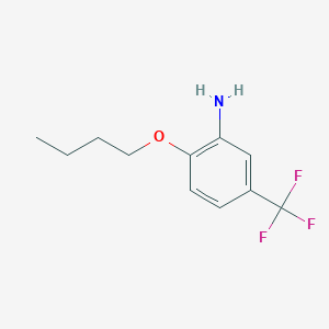 molecular formula C11H14F3NO B3090667 2-丁氧基-5-(三氟甲基)苯胺 CAS No. 121307-24-2