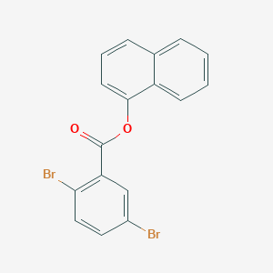 molecular formula C17H10Br2O2 B309067 1-Naphthyl 2,5-dibromobenzoate 