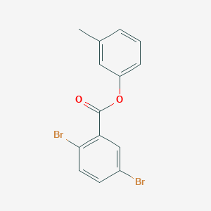 molecular formula C14H10Br2O2 B309069 3-Methylphenyl 2,5-dibromobenzoate 