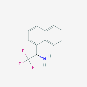 molecular formula C12H10F3N B3090702 (1S)-2,2,2-三氟-1-萘乙胺 CAS No. 1213116-97-2