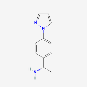 (s)-1-(4-(1h-Pyrazol-1-yl)phenyl)ethan-1-amine