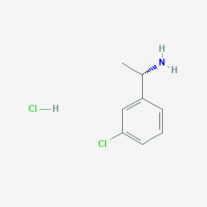 molecular formula C8H11Cl2N B3090727 (S)-1-(3-Chlorophenyl)ethanamine hydrochloride CAS No. 1213318-20-7