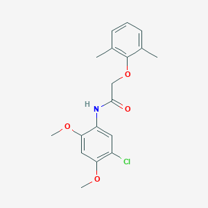 molecular formula C18H20ClNO4 B309074 N-(5-chloro-2,4-dimethoxyphenyl)-2-(2,6-dimethylphenoxy)acetamide 