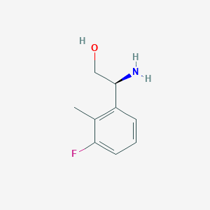 molecular formula C9H12FNO B3090744 (2S)-2-氨基-2-(3-氟-2-甲基苯基)乙醇 CAS No. 1213570-20-7