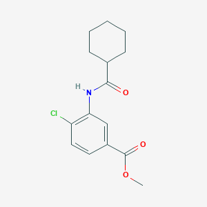 molecular formula C15H18ClNO3 B309077 Methyl 4-chloro-3-[(cyclohexylcarbonyl)amino]benzoate 