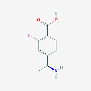 B3090770 (S)-4-(1-aminoethyl)-2-fluorobenzoic acid CAS No. 1213659-26-7