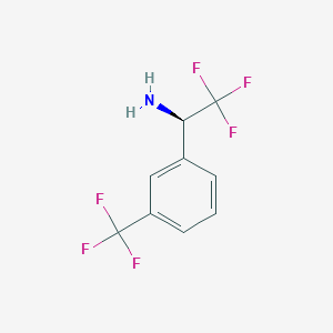 molecular formula C9H7F6N B3090780 (R)-2,2,2-Trifluoro-1-(3-(trifluoromethyl)phenyl)ethanamine CAS No. 1213841-80-5