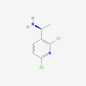 molecular formula C7H8Cl2N2 B3090796 (S)-1-(2,6-Dichloropyridin-3-yl)ethanamine CAS No. 1213971-04-0