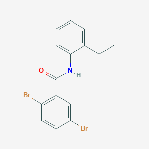 molecular formula C15H13Br2NO B309080 2,5-dibromo-N-(2-ethylphenyl)benzamide 
