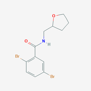 molecular formula C12H13Br2NO2 B309082 2,5-dibromo-N-(tetrahydro-2-furanylmethyl)benzamide 