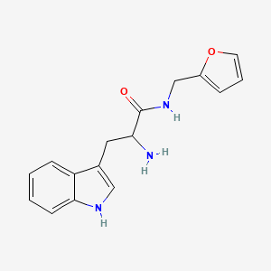 molecular formula C16H17N3O2 B3090822 2-Amino-N-furan-2-ylmethyl-3-(1H-indol-3-yl)-propionamide CAS No. 1214172-28-7