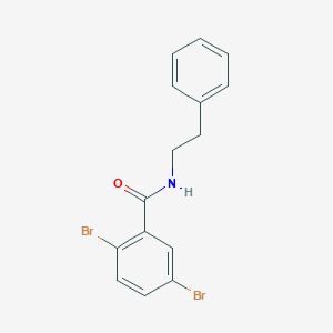 molecular formula C15H13Br2NO B309083 2,5-dibromo-N-(2-phenylethyl)benzamide 